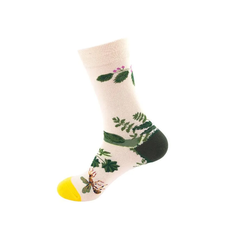 Mox JT Printed Autumn Funny Socks - Multi Color Optional