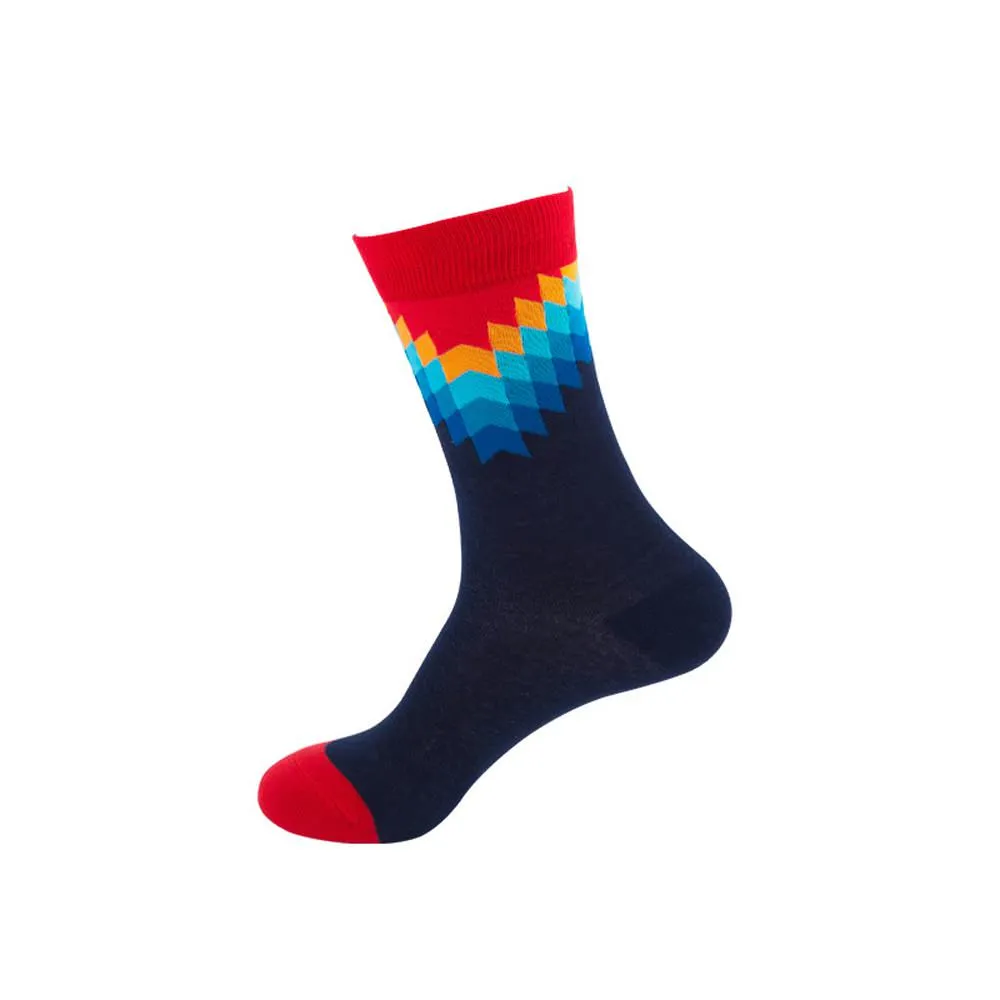 Mox JT Printed Autumn Funny Socks - Multi Color Optional