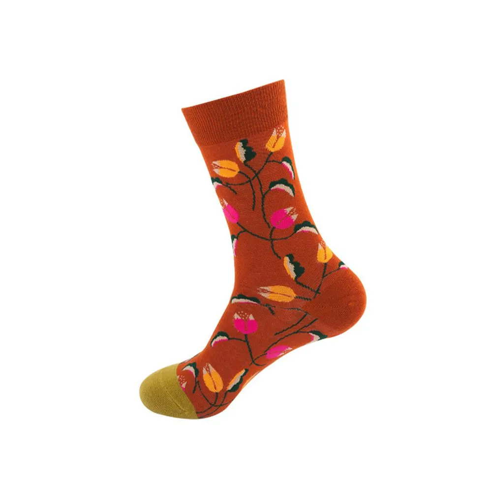 Mox JT Printed Autumn Funny Socks - Multi Color Optional