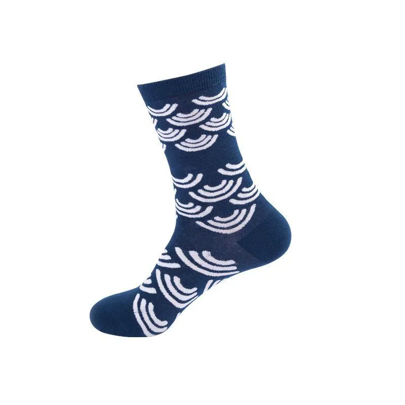 Mox JT Printed Autumn Funny Socks - Multi Color Optional