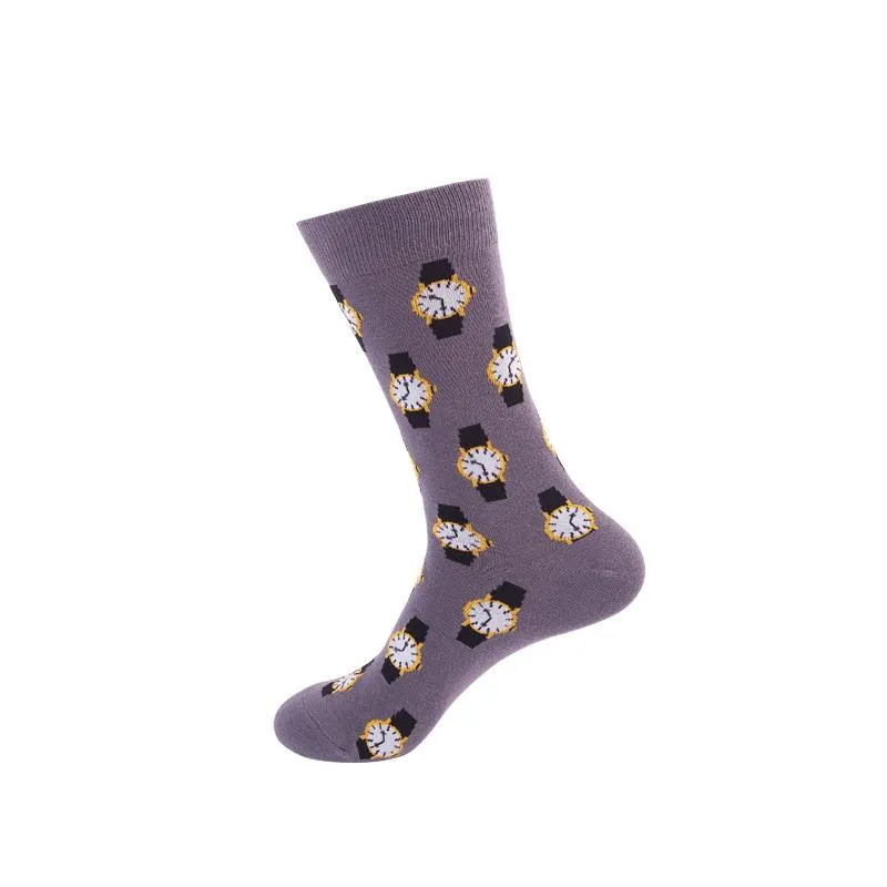 Mox JT Printed Autumn Funny Socks - Multi Color Optional