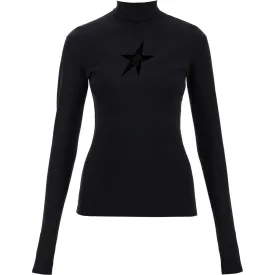 Mugler long-sleeved star top for