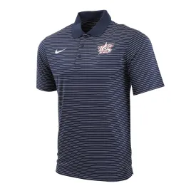 Navy Stadium Stripe Polo