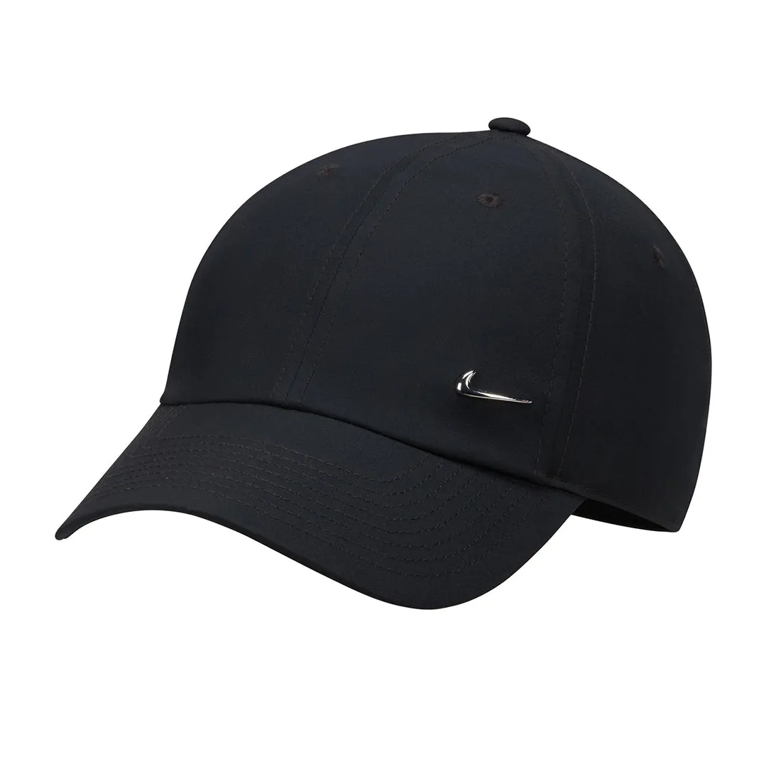 NIKE DRI-FIT CLUB UNSTRUCTURED METAL SWOOSH CAP BLACK