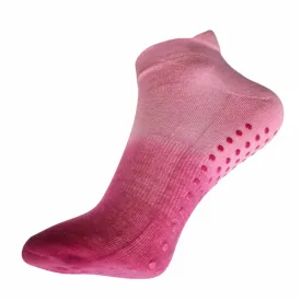 Non Slip Ankle Socks in Pink Ombre