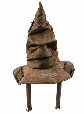 Plush Brown Adults Harry Potter Sorting Hat Costume Accessory