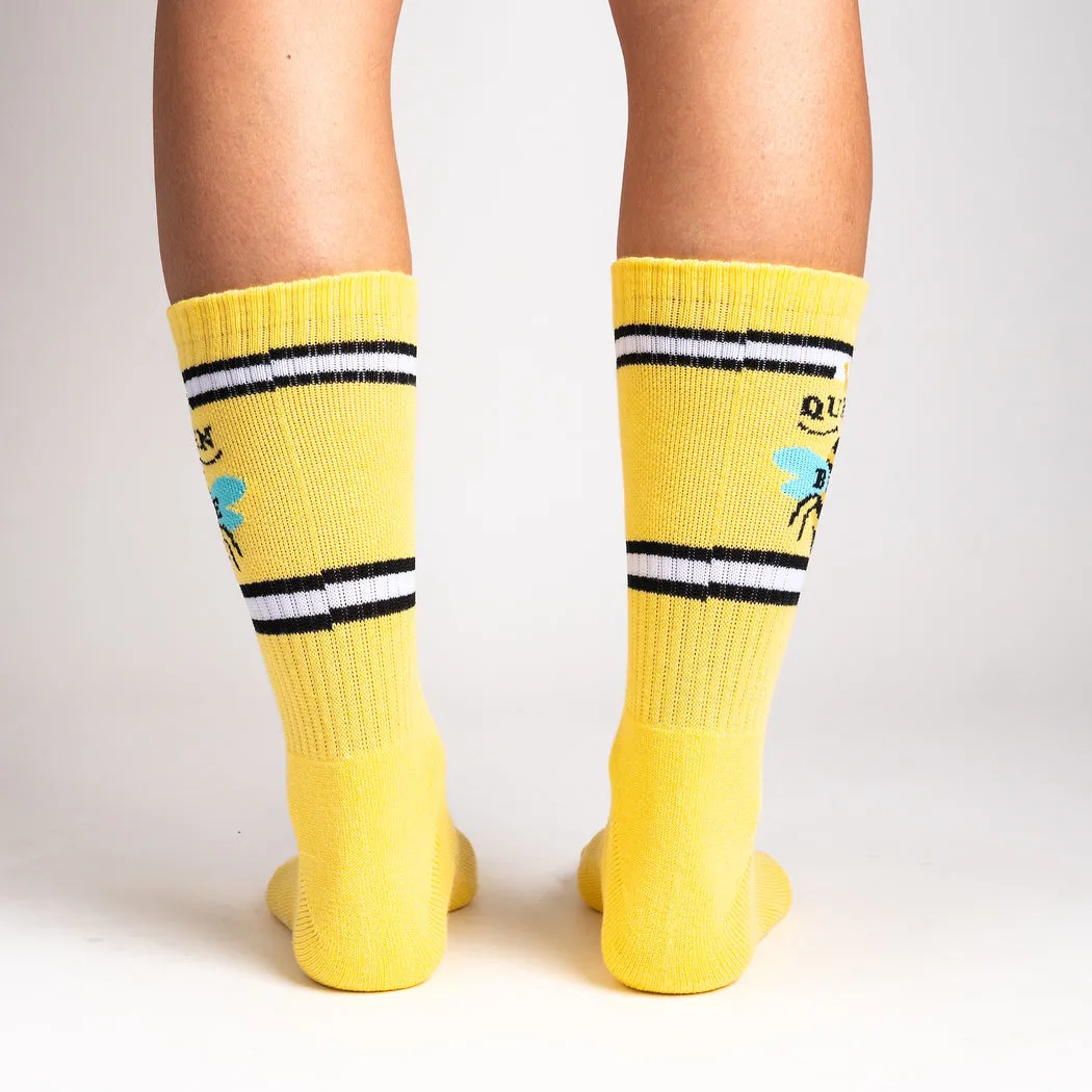 Queen Bee Unisex Athletic Crew Socks