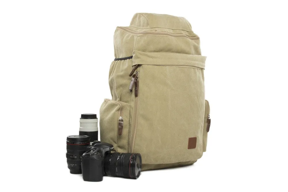 Rice Yellow Maxi Camera Backpack DSLR Canvas Bag Professional Camera Backpack DN26S