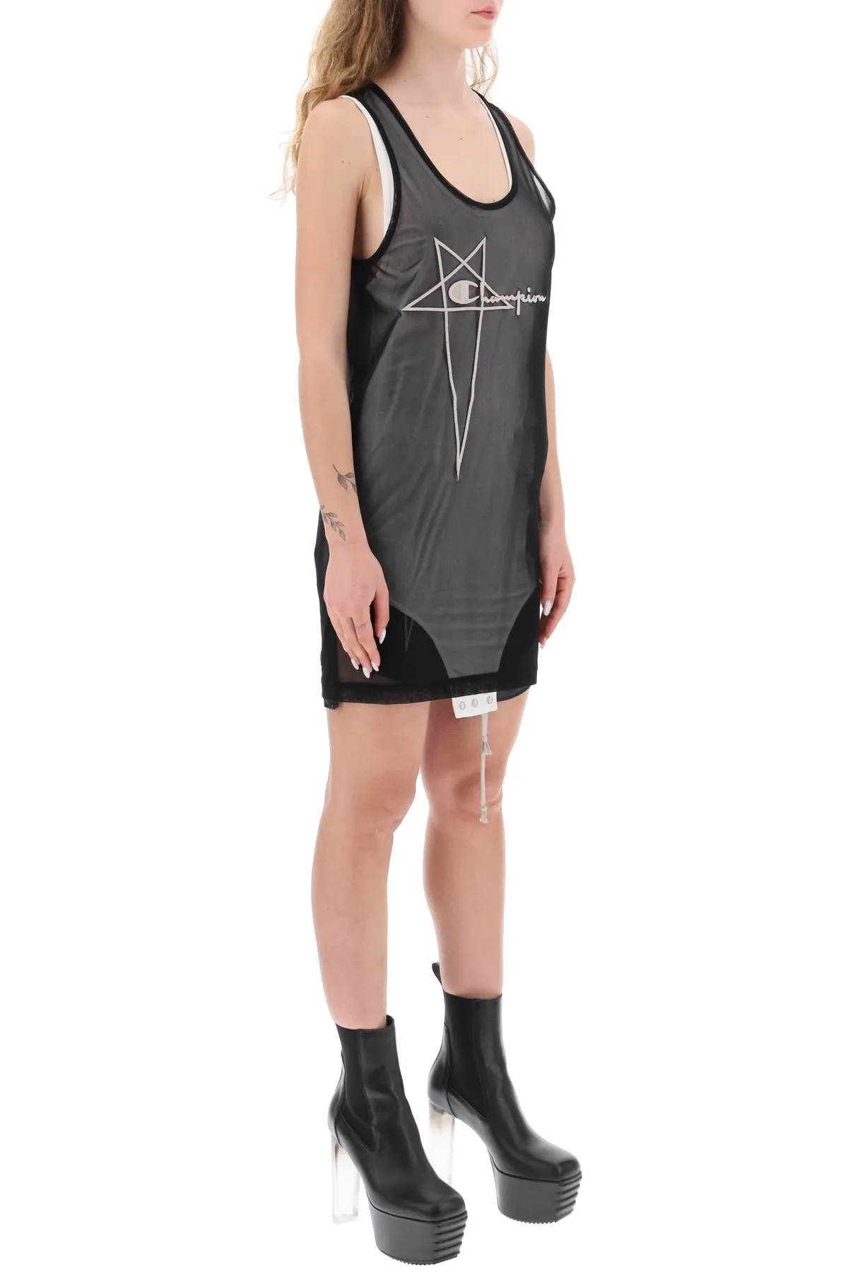 Rick owens 'champion x rick owens' basketball mini dress