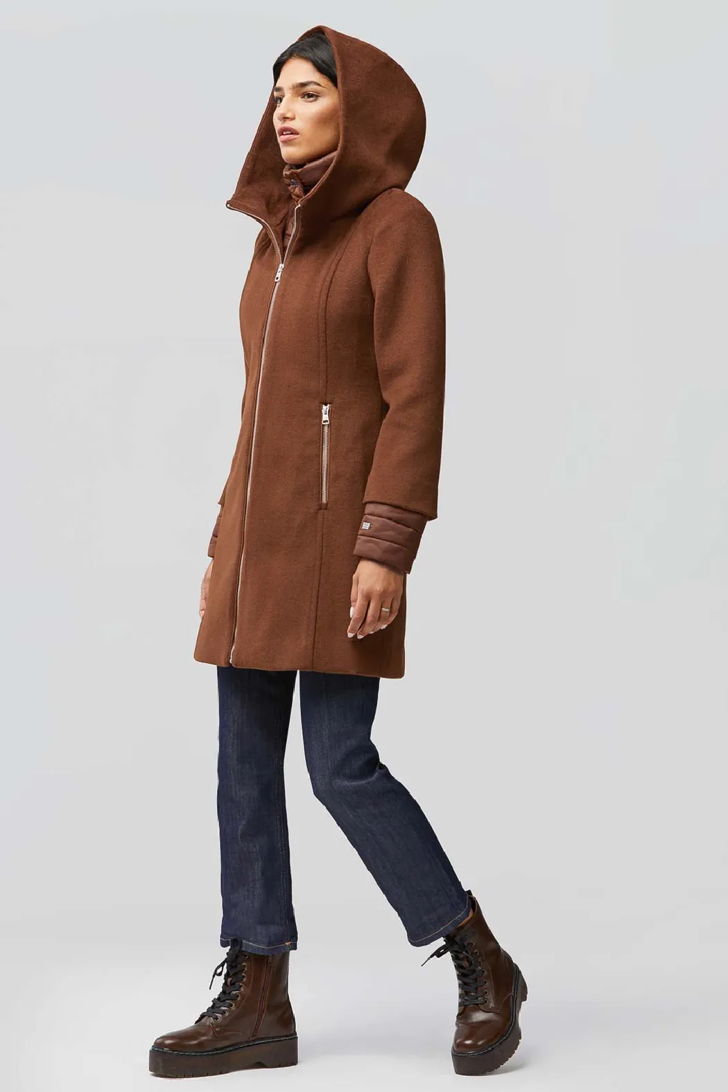 Rooney-N Wool Coat with Puffy Collar