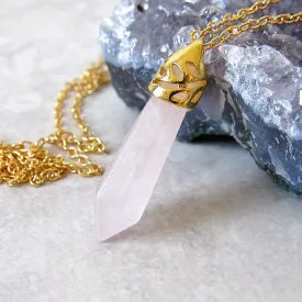 Rose Quartz Stone Necklaces