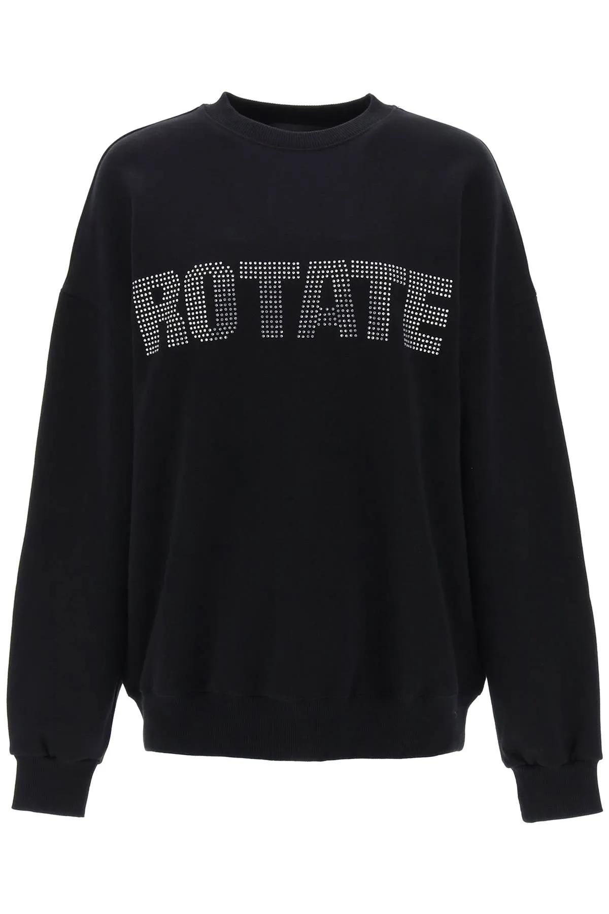 Rotate crew-neck sweatshirt with crystal logo