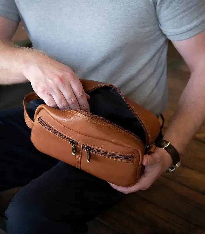 Sarge Rio Leather Shave Bag