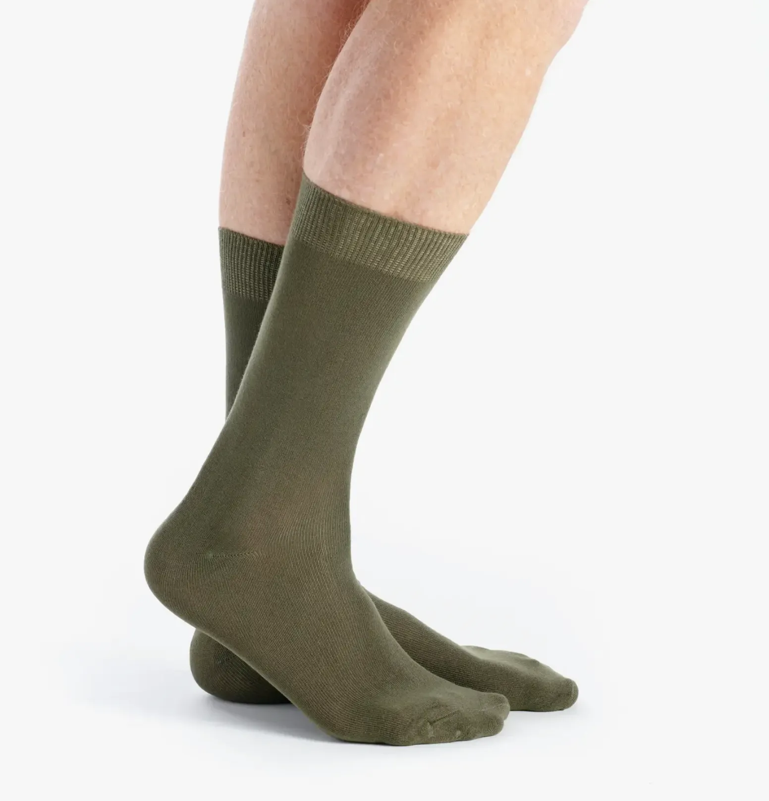 Silk Touch Bamboo Socks in Khaki