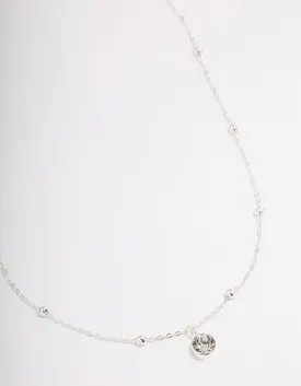 Silver Diamante Satelite Chain Necklace