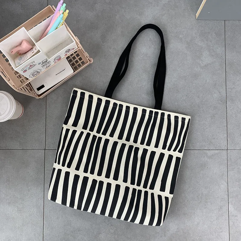 Simple Design Canvas Bag Female Zipper