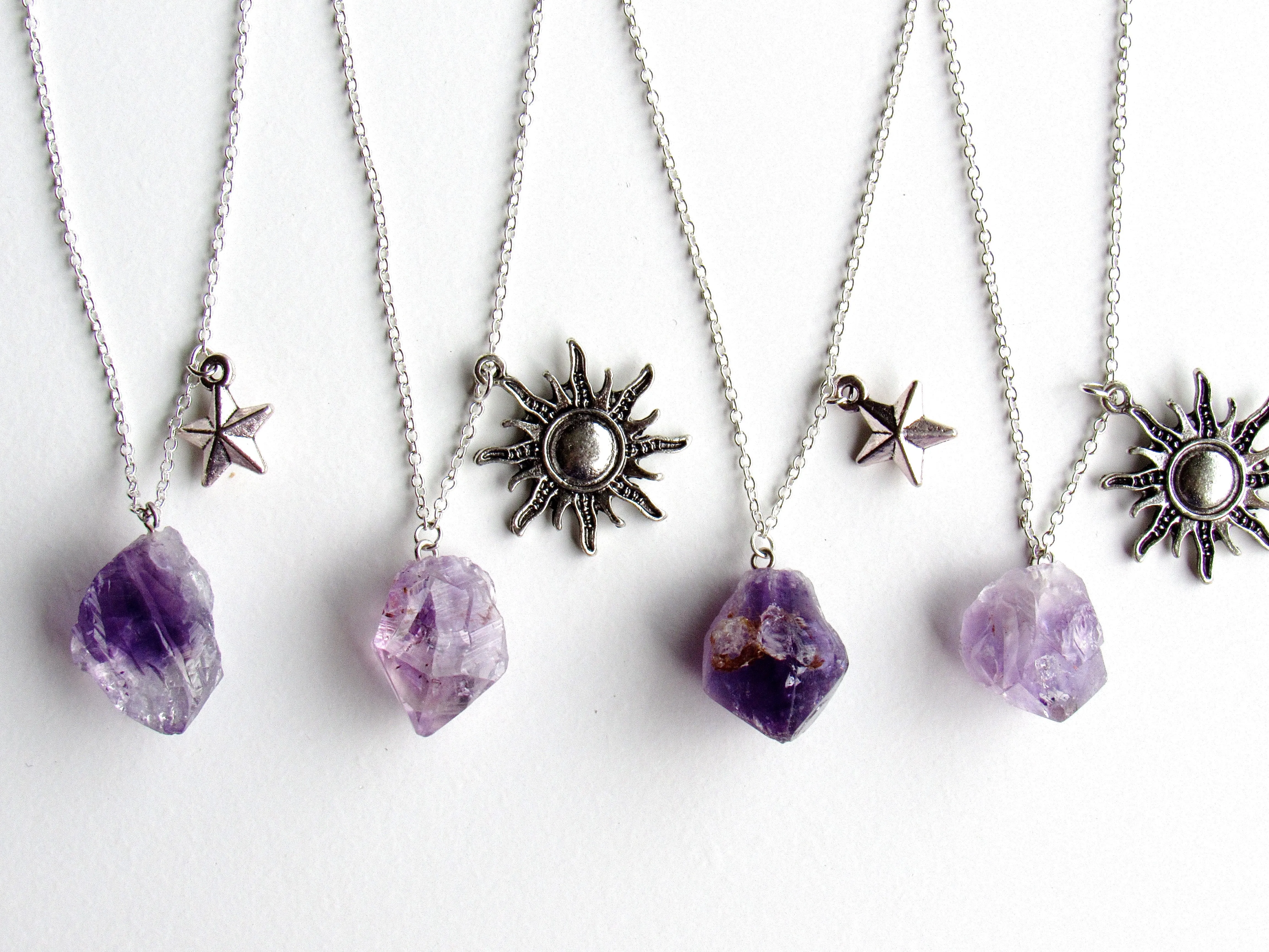 Skygazer Amethyst Necklaces (2 variations)