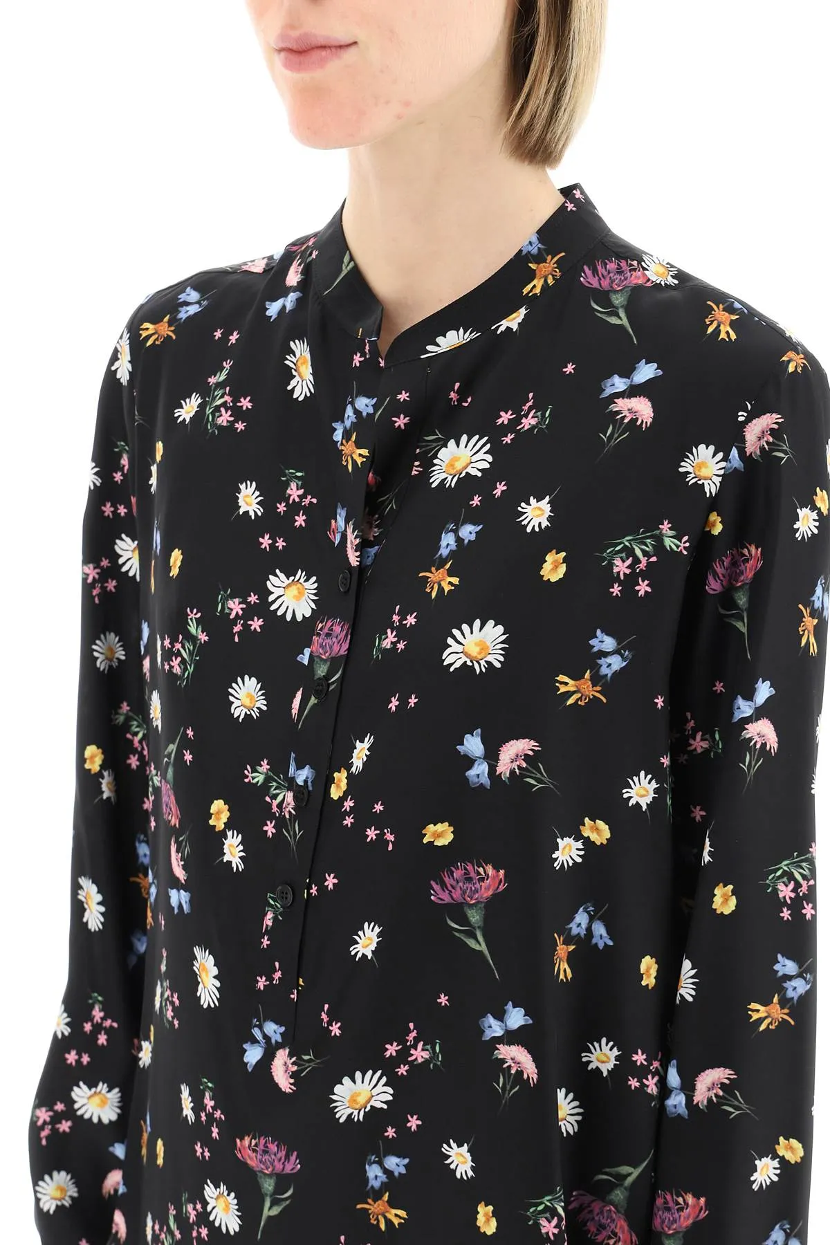 Stella mccartney silk floral blouse