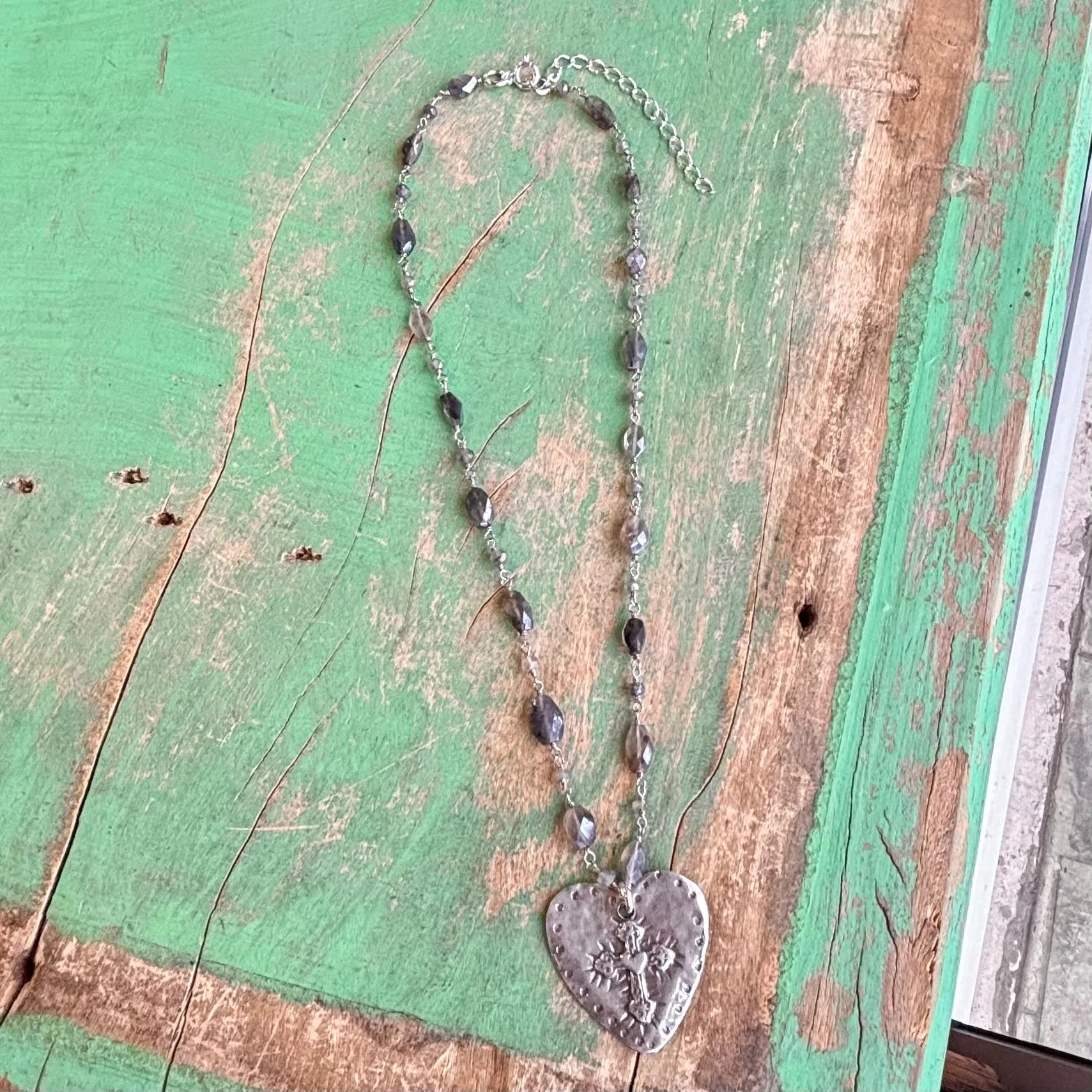 Sterling Silver Oval Labradorite Necklaces