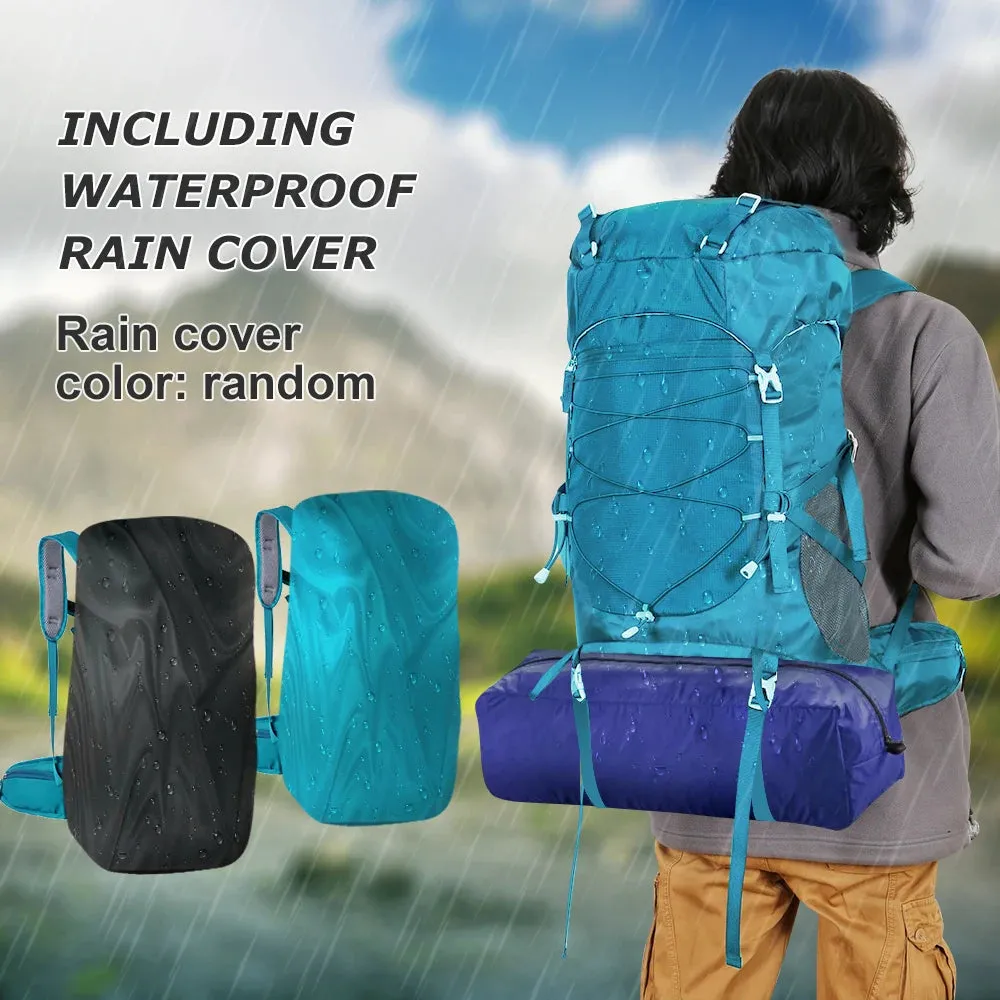 TEEK - 50L Hiking Backpack with Rain Cover