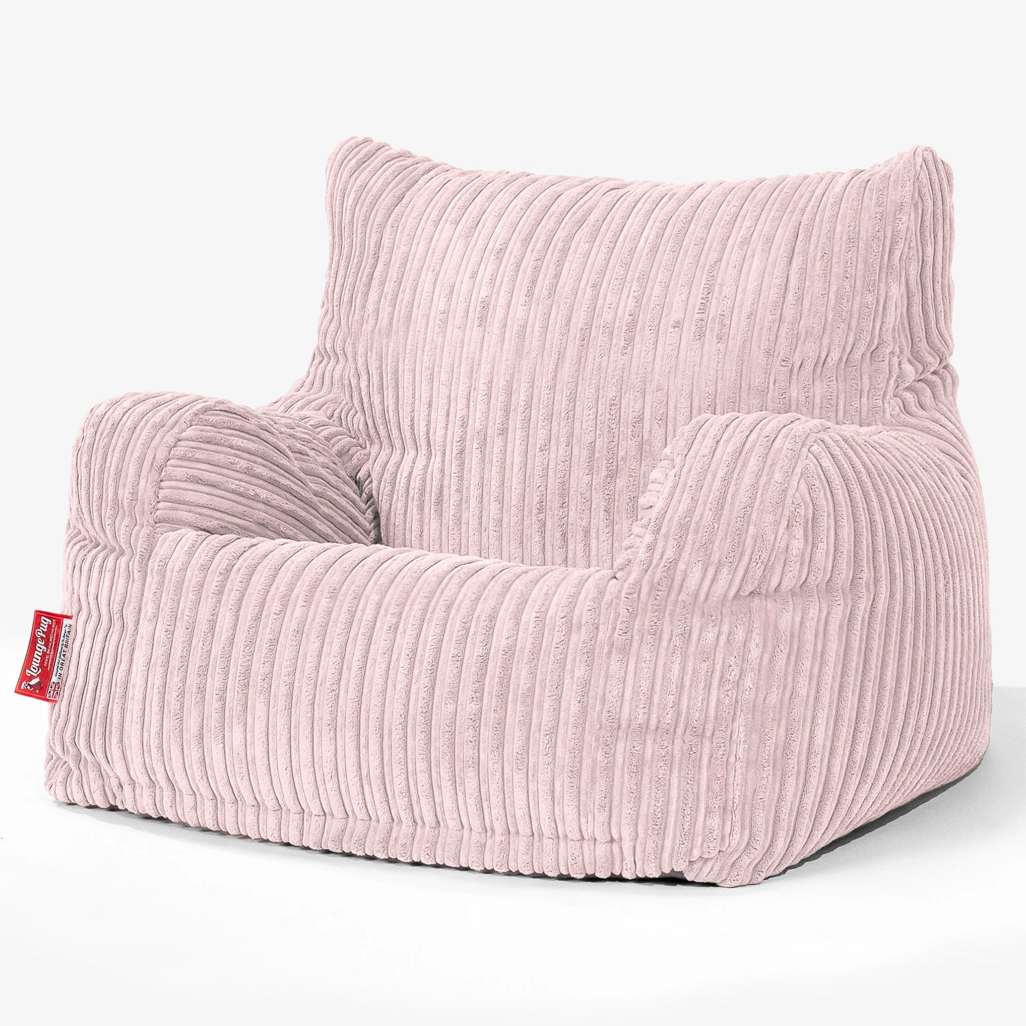 Teens Bean Bag Armchair 6-14 yr - Cord Blush Pink