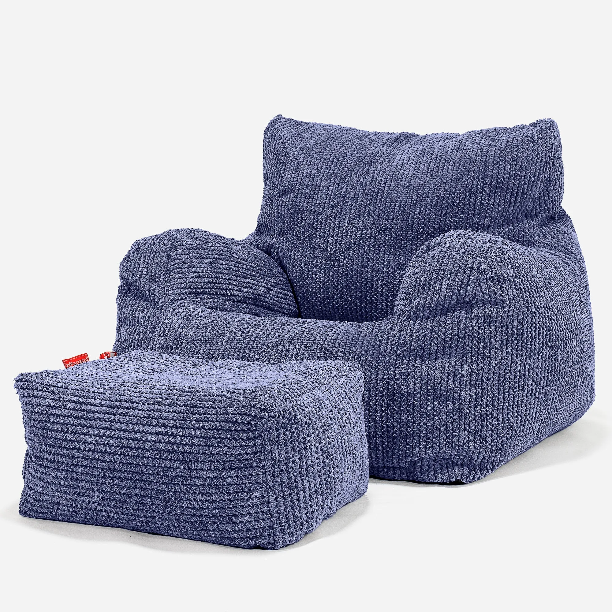 Teens Bean Bag Armchair 6-14 yr - Pom Pom Purple