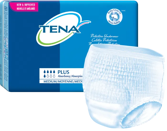 Tena 72633 Protective Underwear Plus Absorbency, Large, 114 - 147cm (45 - 58") White