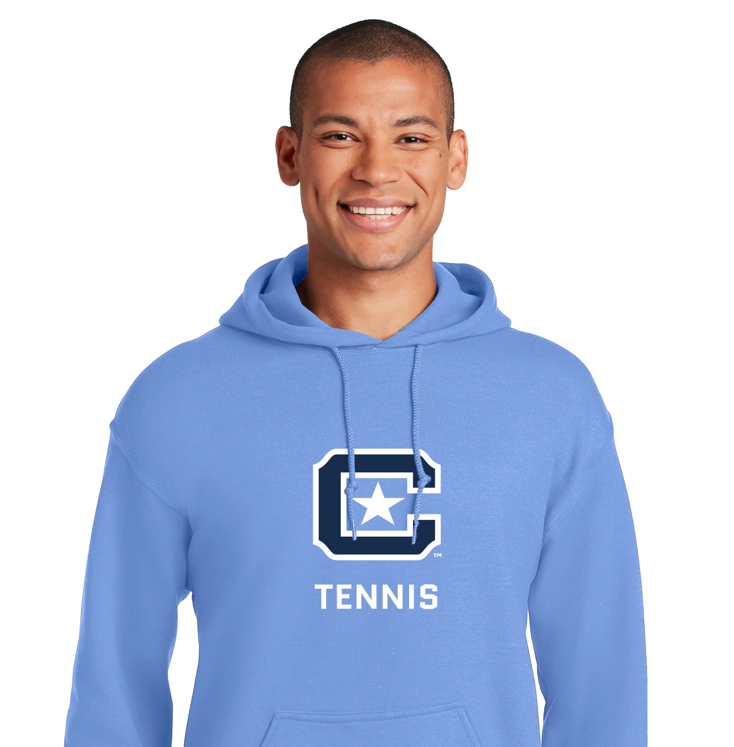 The Citadel Block C Star logo, Sports - Tennis,  Heavy Blend™ Hooded Unisex Sweatshirt