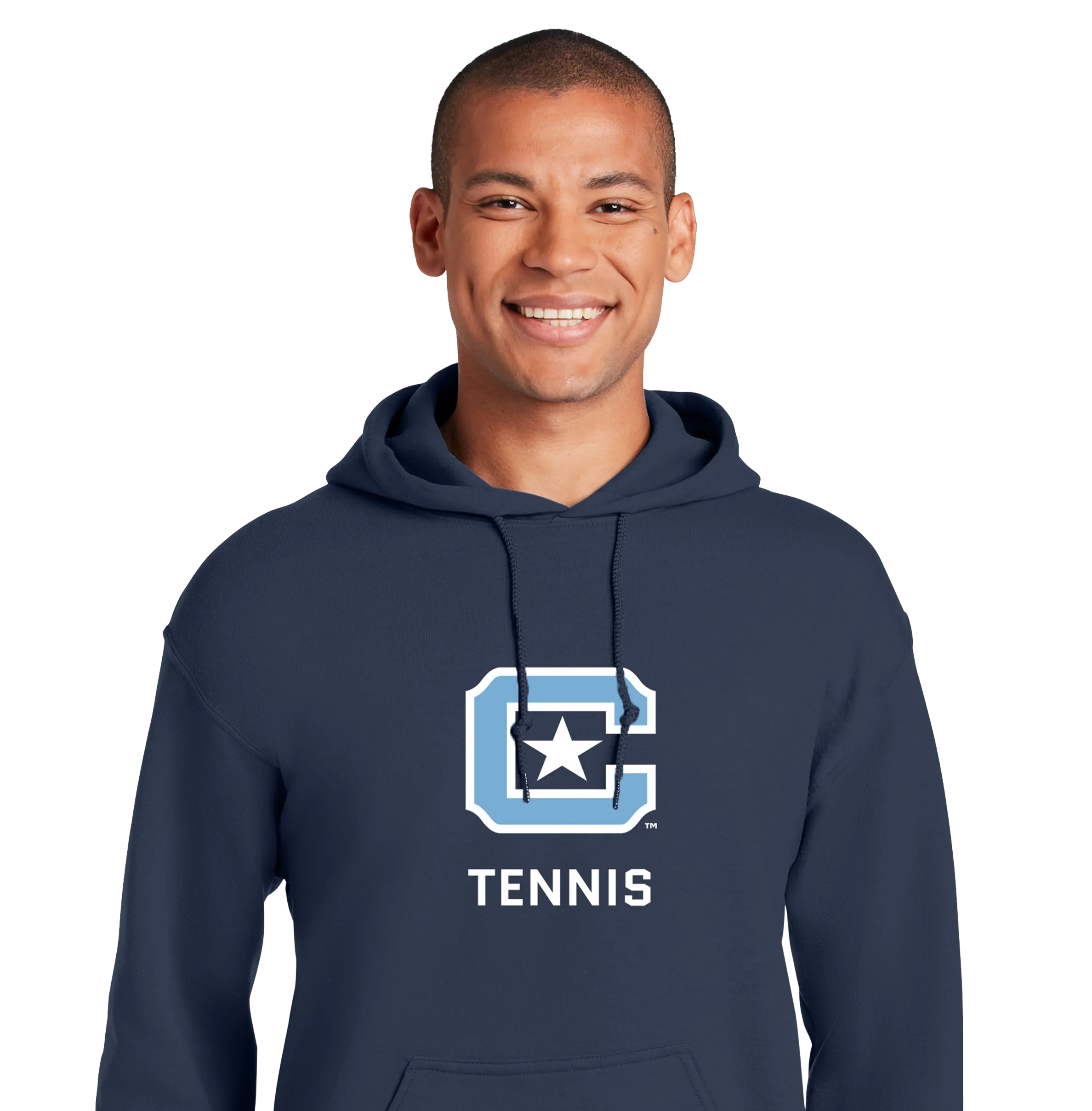 The Citadel Block C Star logo, Sports - Tennis,  Heavy Blend™ Hooded Unisex Sweatshirt