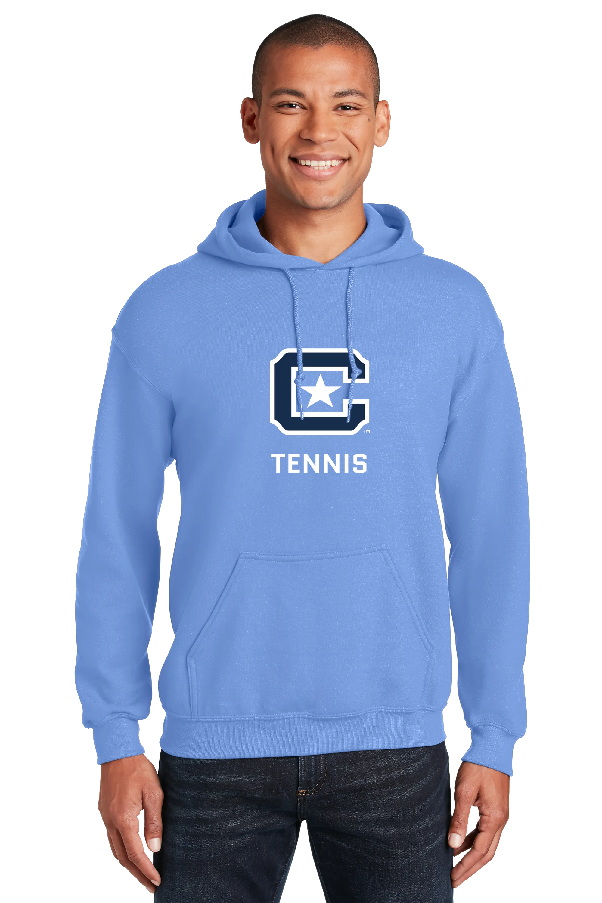 The Citadel Block C Star logo, Sports - Tennis,  Heavy Blend™ Hooded Unisex Sweatshirt