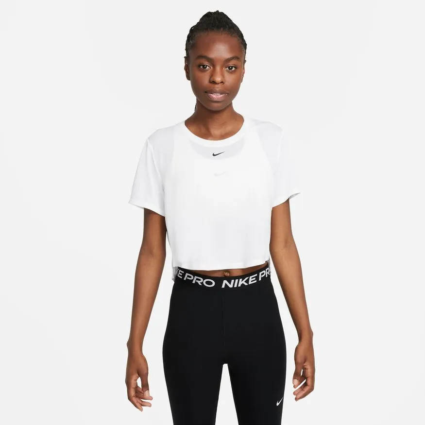 Women's Nike Dri-FIT One  Standard Fit Short-Sleeve Cropped Top