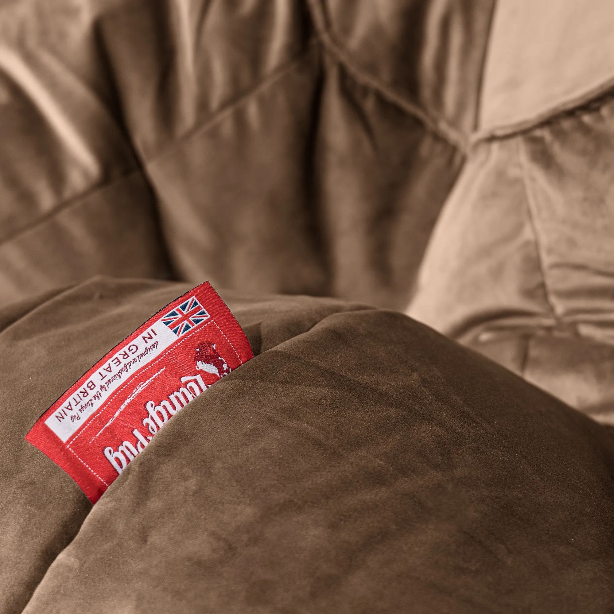 XL Pillow Beanbag - Velvet Espresso